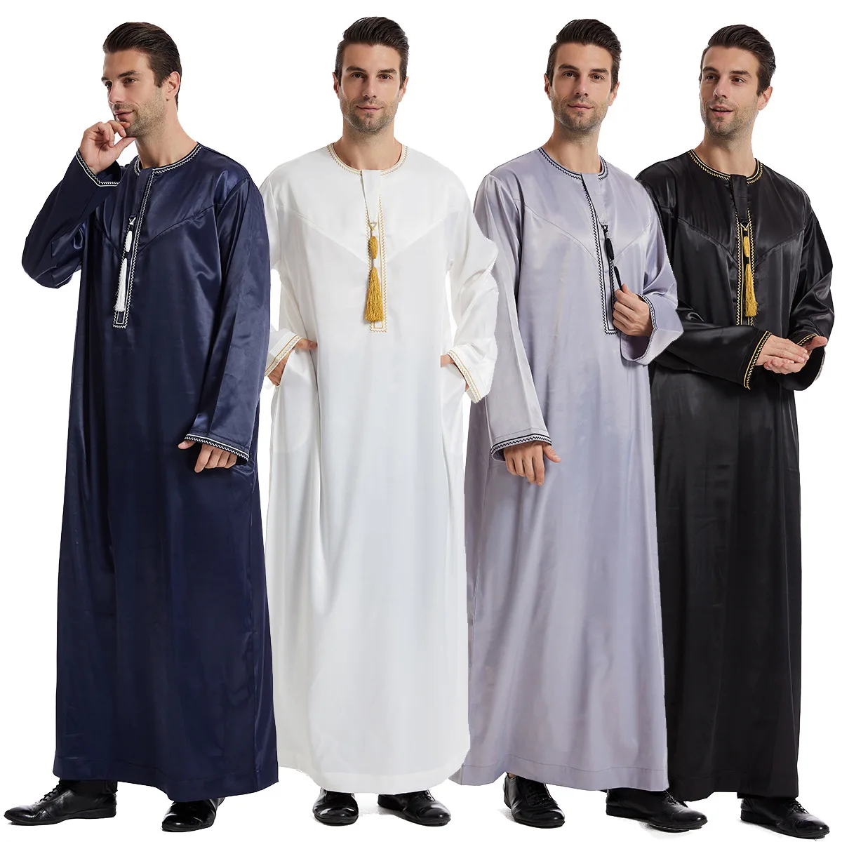 Men Formal Wear Dubai - Ид Платье для Мусульман Jubba Thobe
