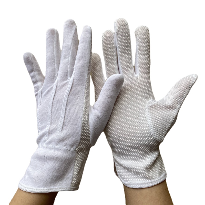 Formal Wear Gloves Men - 4 пары белых хлопковых перчаток, нескользящие