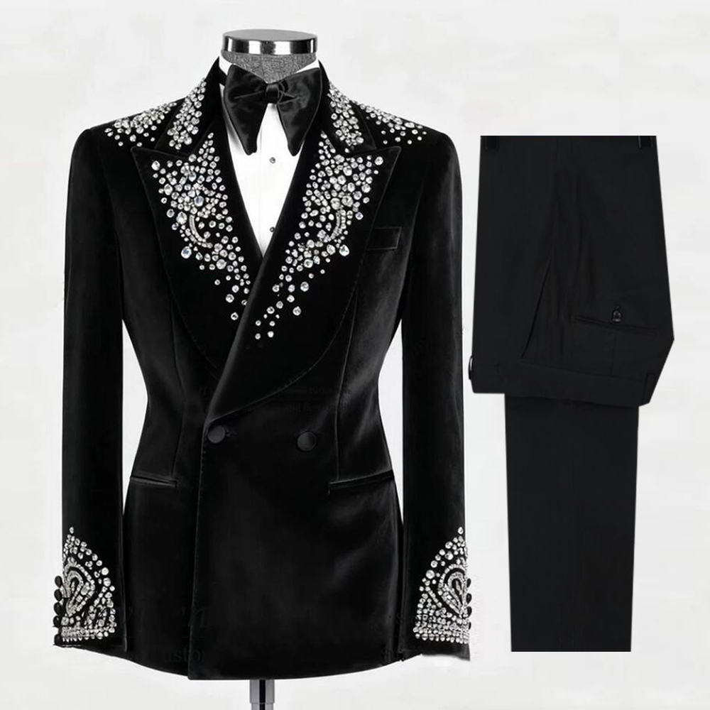 Men'S Formal Wear Attire - Элитные мужские костюмы-двойки: бархатный пиджак и