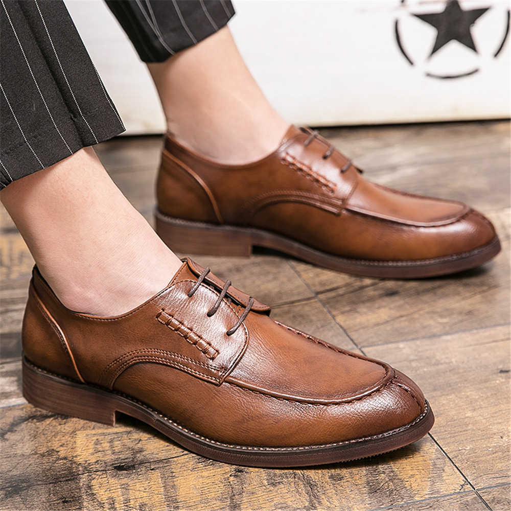Men Formal Wear With Sneakers - Элегантная нескользящая мужская обувь большого размера,