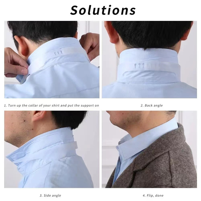 Collar Stay Metal - Регулируемый фиксатор воротника для рубашек, формователь