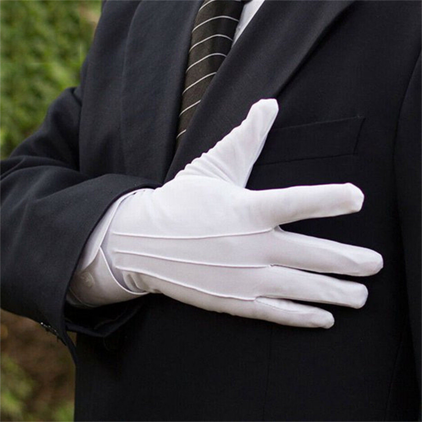 Formal Wear Gloves Men - Белые хлопковые перчатки, мужские формальные смокинги,