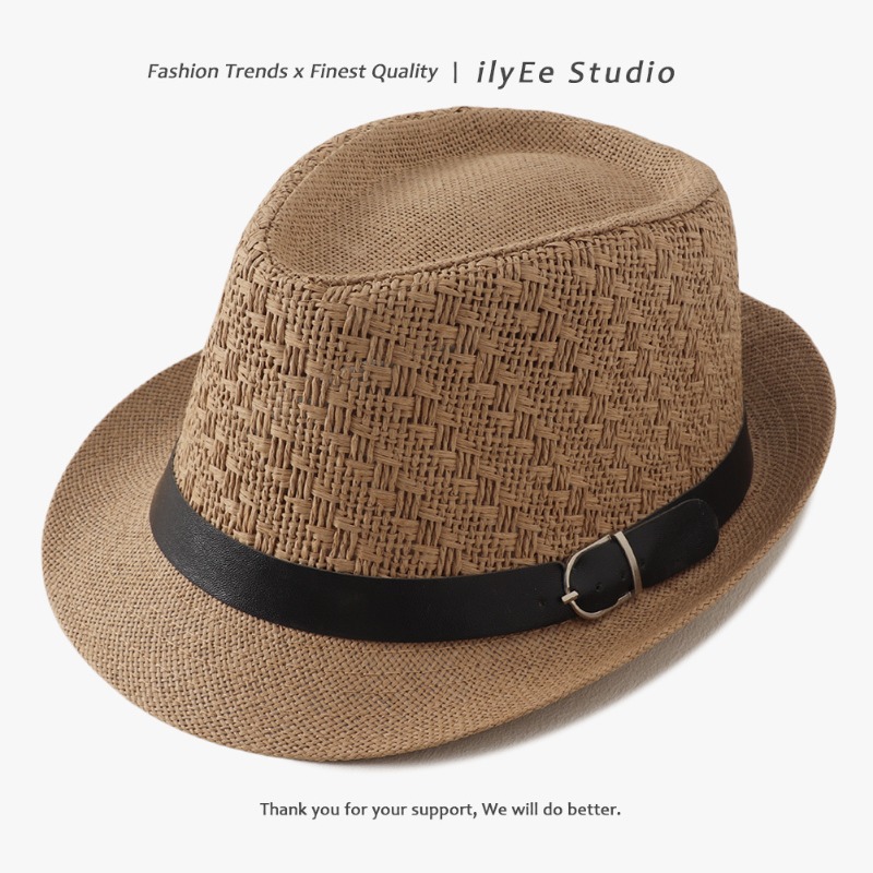 Men Formal Wear Summer - Мужская летняя соломенная панама-федора с загнутыми