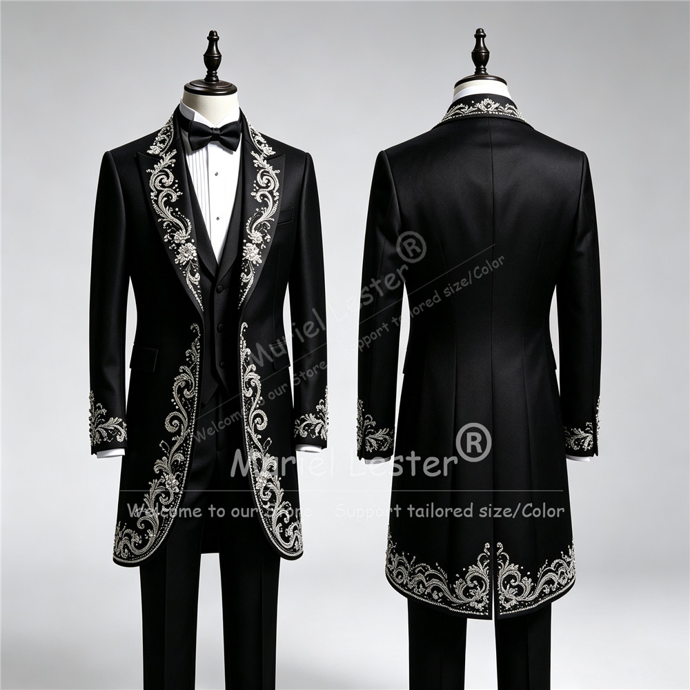 Men'S Formal Wear Attire - Роскошный мужской свадебный смокинг с длинным