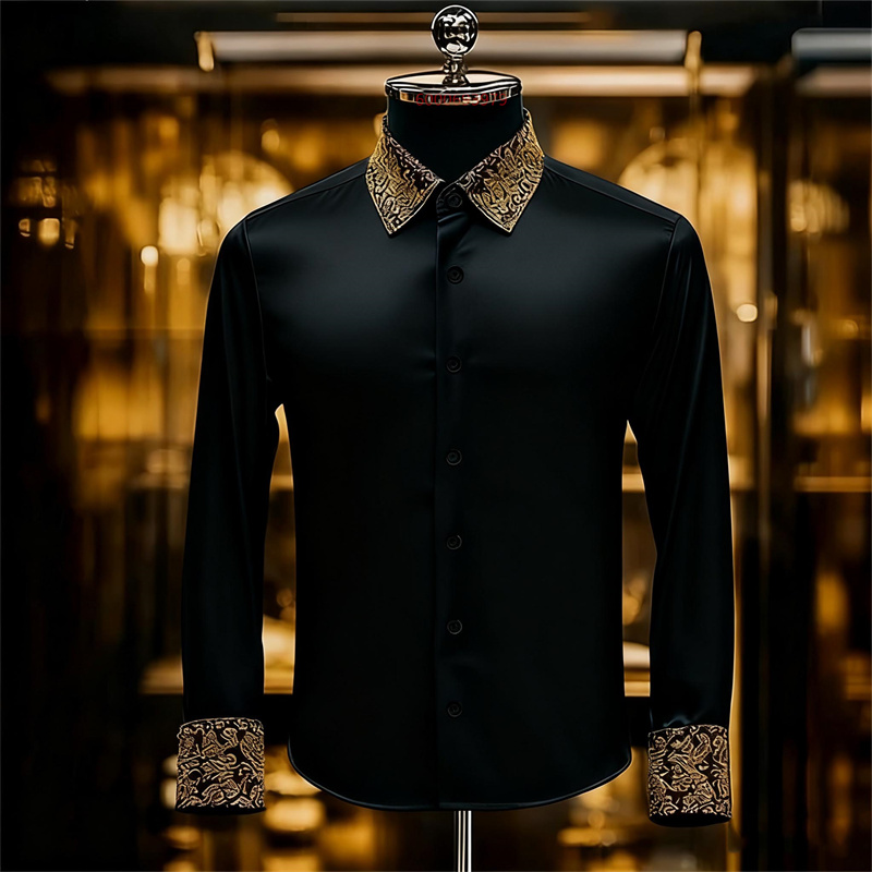 Мужская изысканная рубашка с ц – обзор и цена Men Formal Party Wear Shirt