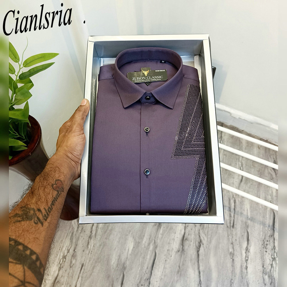 Мужская роскошная рубашка с ге – обзор и цена Men Formal Party Wear Shirt