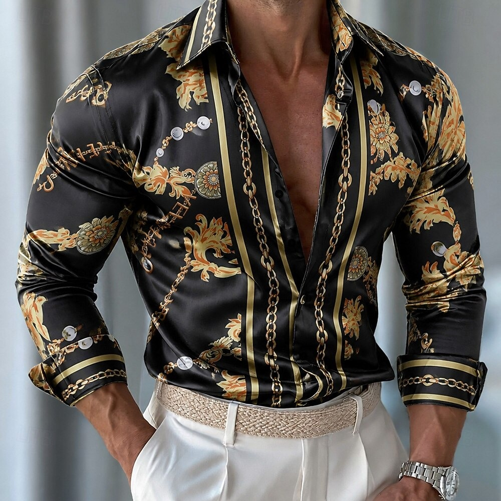 Мужская сатиновая рубашка с цв – обзор и цена Men Formal Party Wear Shirt