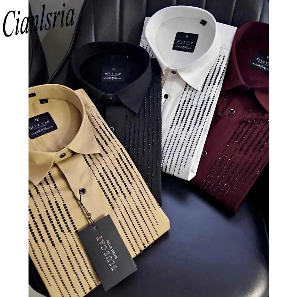 Мужская роскошная рубашка с ве – обзор и цена Men Formal Party Wear Shirt