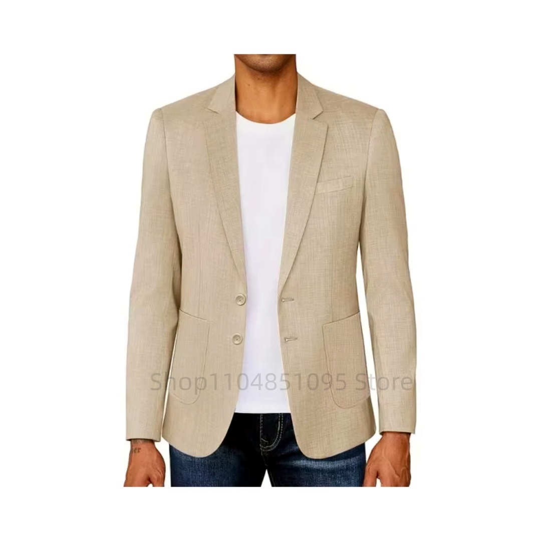 Мужской приталенный льняной пи – обзор и цена Men Formal Wear Summer
