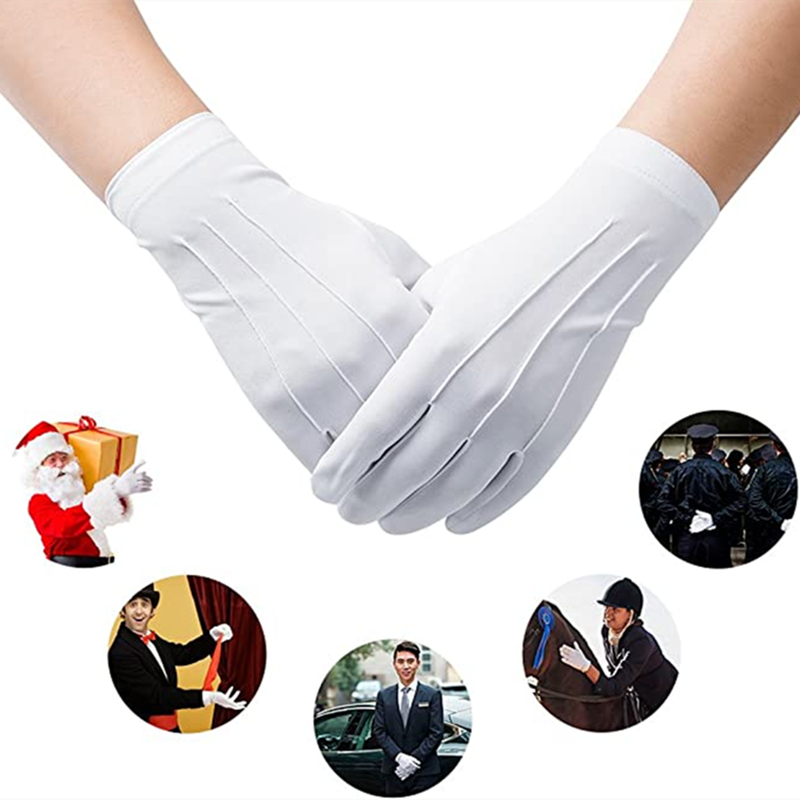 4 шт. белые хлопковые перчатки – обзор и цена Formal Wear Gloves Men