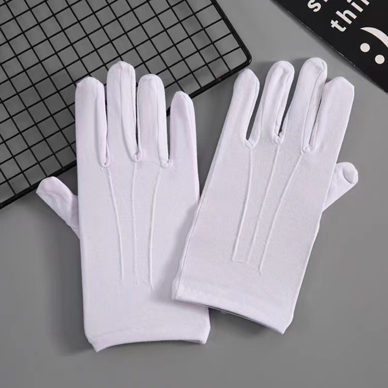 4 шт. белые хлопковые перчатки – обзор и цена Formal Wear Gloves Men