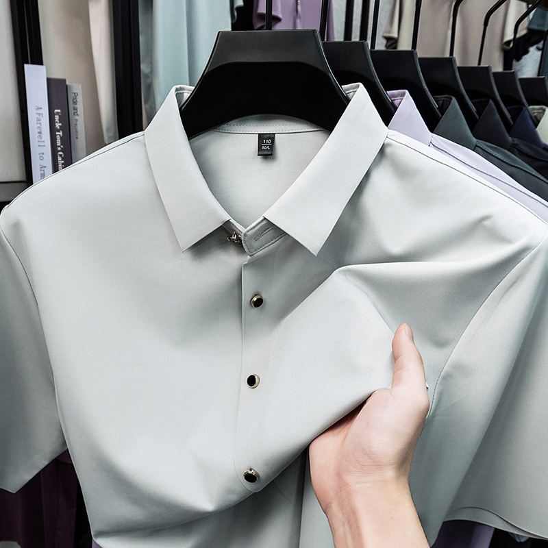 Летняя мужская повседневная ру – обзор и цена Men Formal Wear Summer