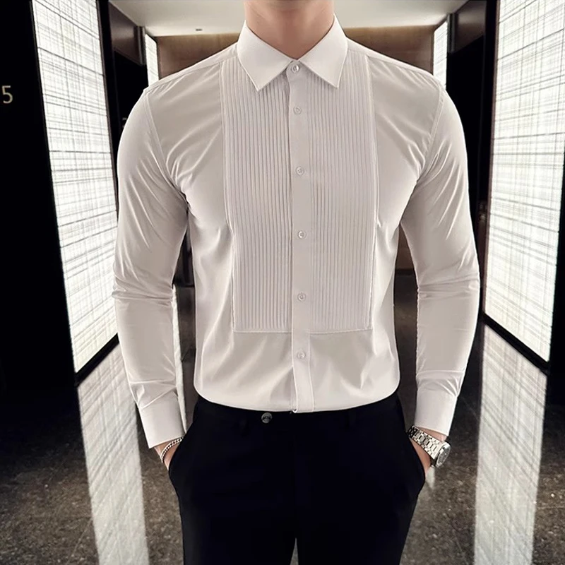Одежда для свадебной вечеринки – обзор и цена Men Formal Party Wear Shirt